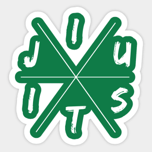 Jiu Jitsu cross bjj brazilian jiu jitsu fight gift Sticker